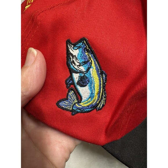 Berkley Trilene Super Strong Snapback Hat – Embroidered Largemouth Bass  New - Picture 11 of 12